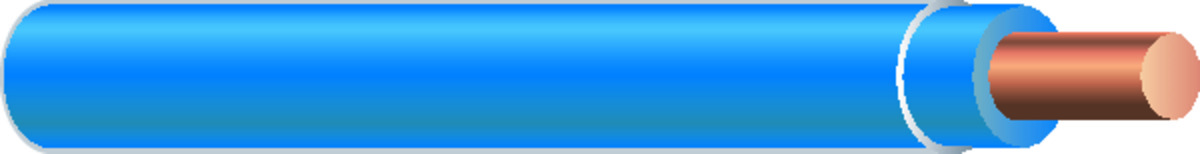 WIRE 10 THHN SOL BLUE - 500FT