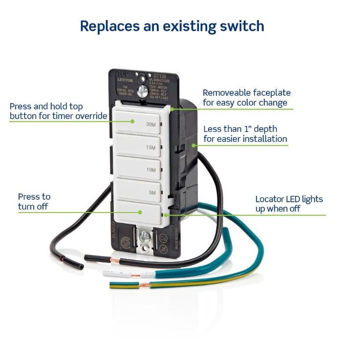 Leviton&reg; DT130-1LW 535939