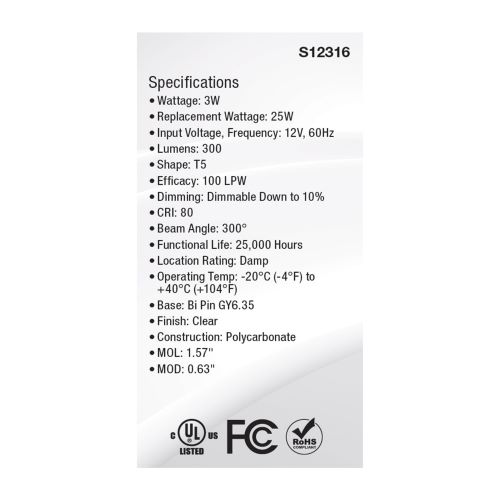 SATCO&reg; S12316 560454